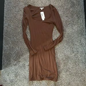 Brown Bodycon Dress